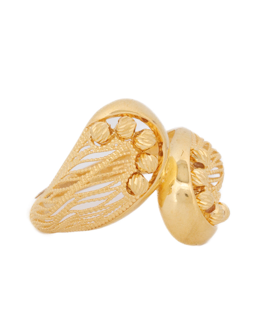21K Gold Open Floral Ring – 4.15g | Bigeasy Jewellers